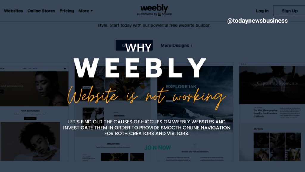 Weebly Website Not Working